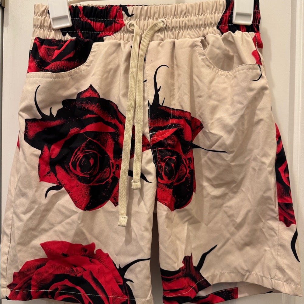 Fresh Athletic Red and Black Shorts